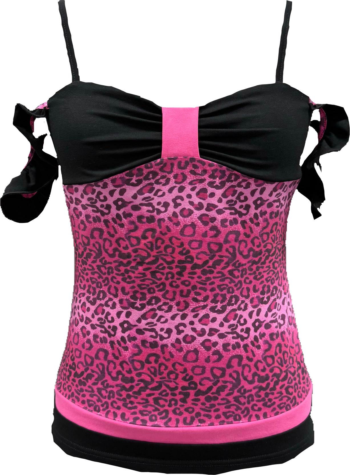 Leopard bow tank top