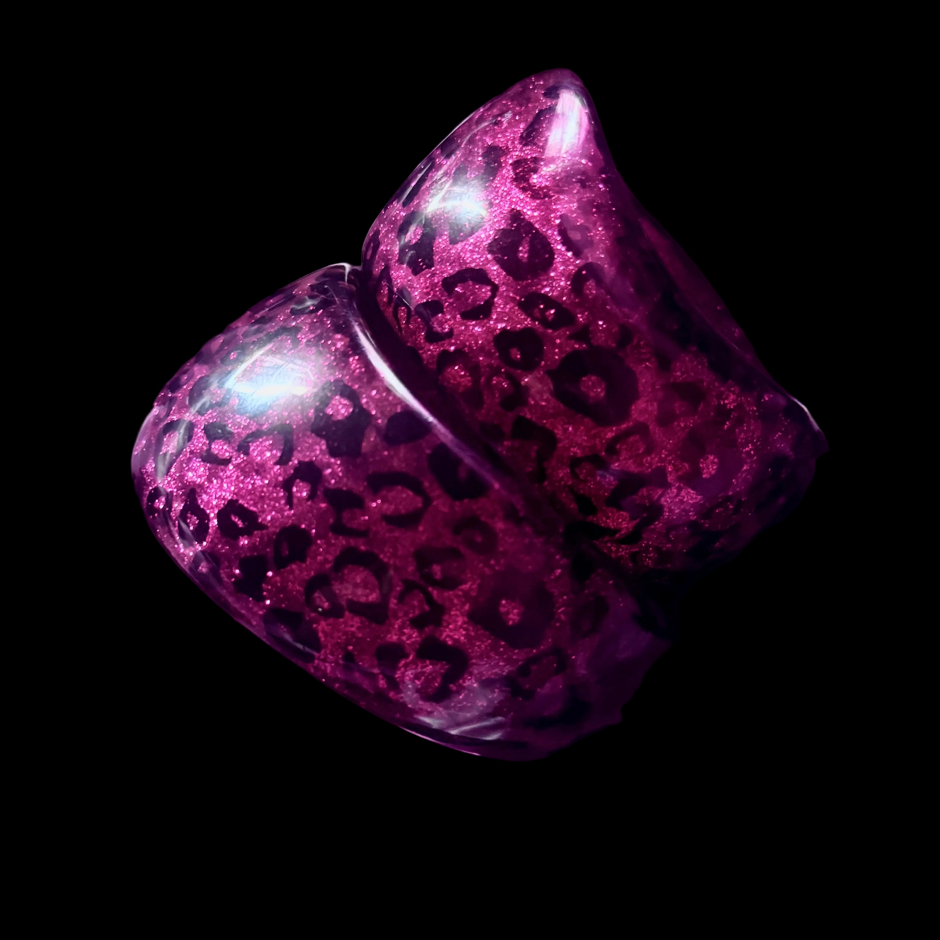 Leopard Glitter Bangle
