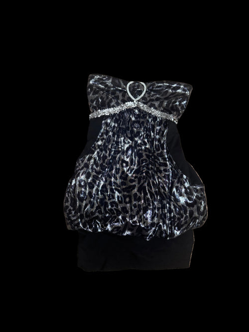 Silver Kitty Party Dress