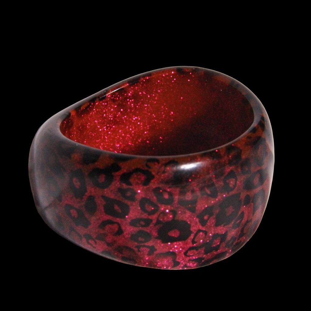 Leopard Glitter Bangle