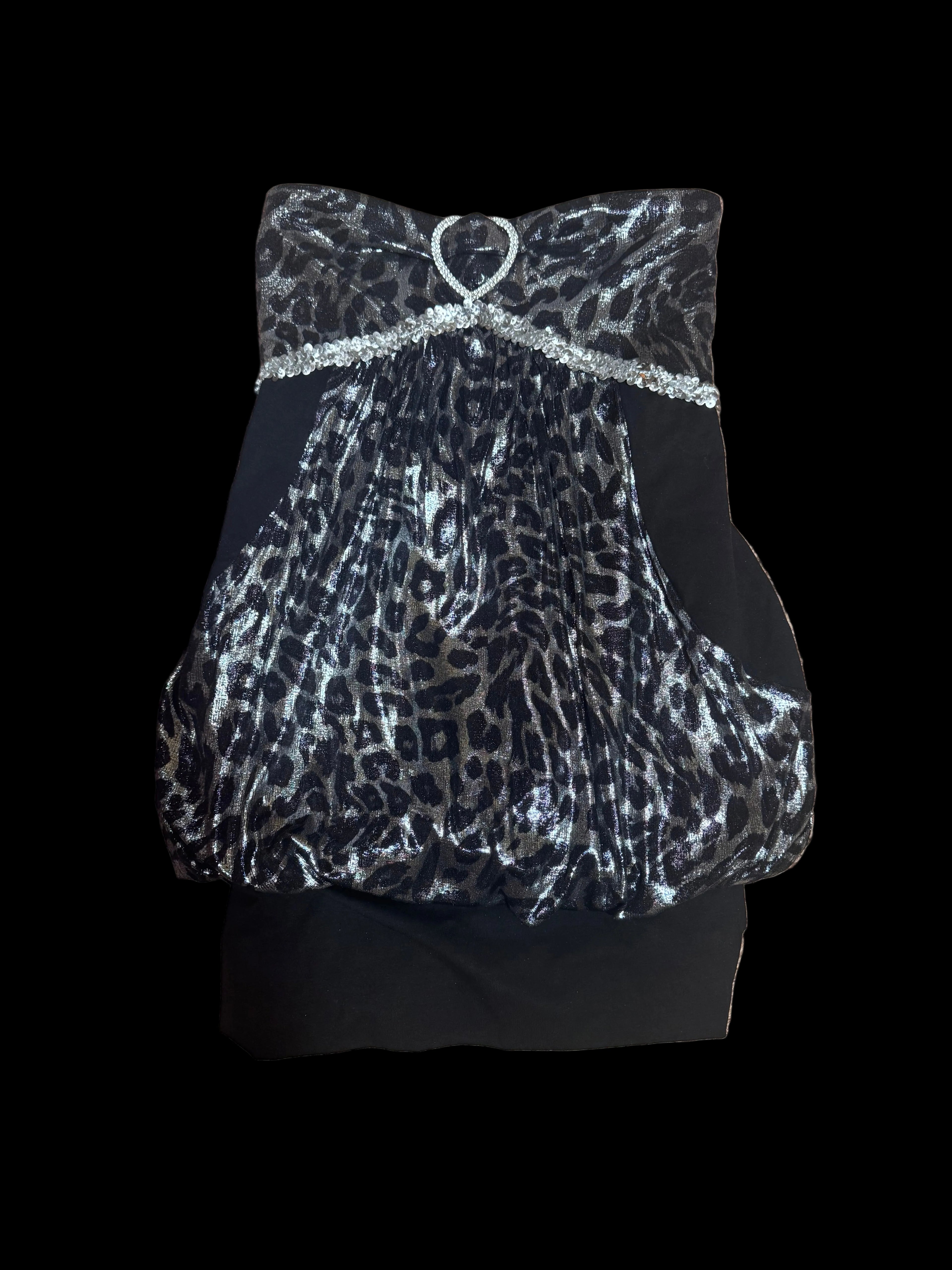 Silver Kitty Party Dress