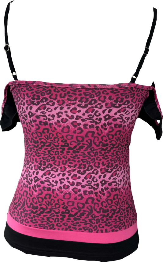 Leopard bow tank top