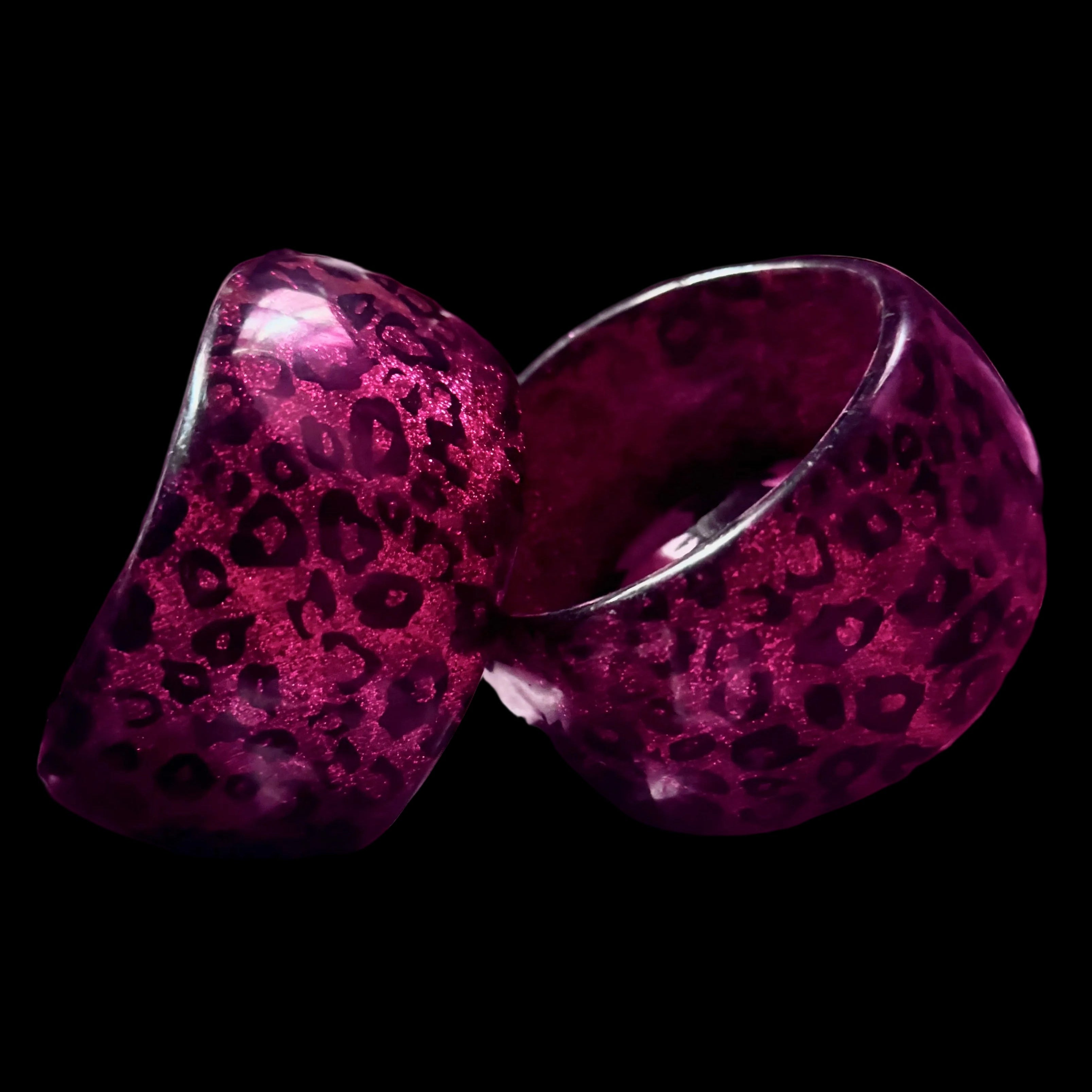 Leopard Glitter Bangle
