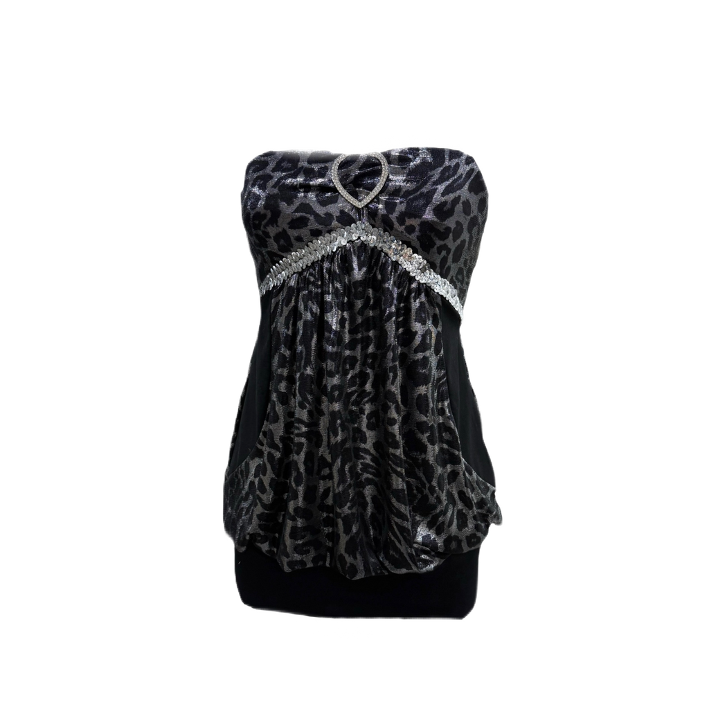 Silver Kitty Party Dress