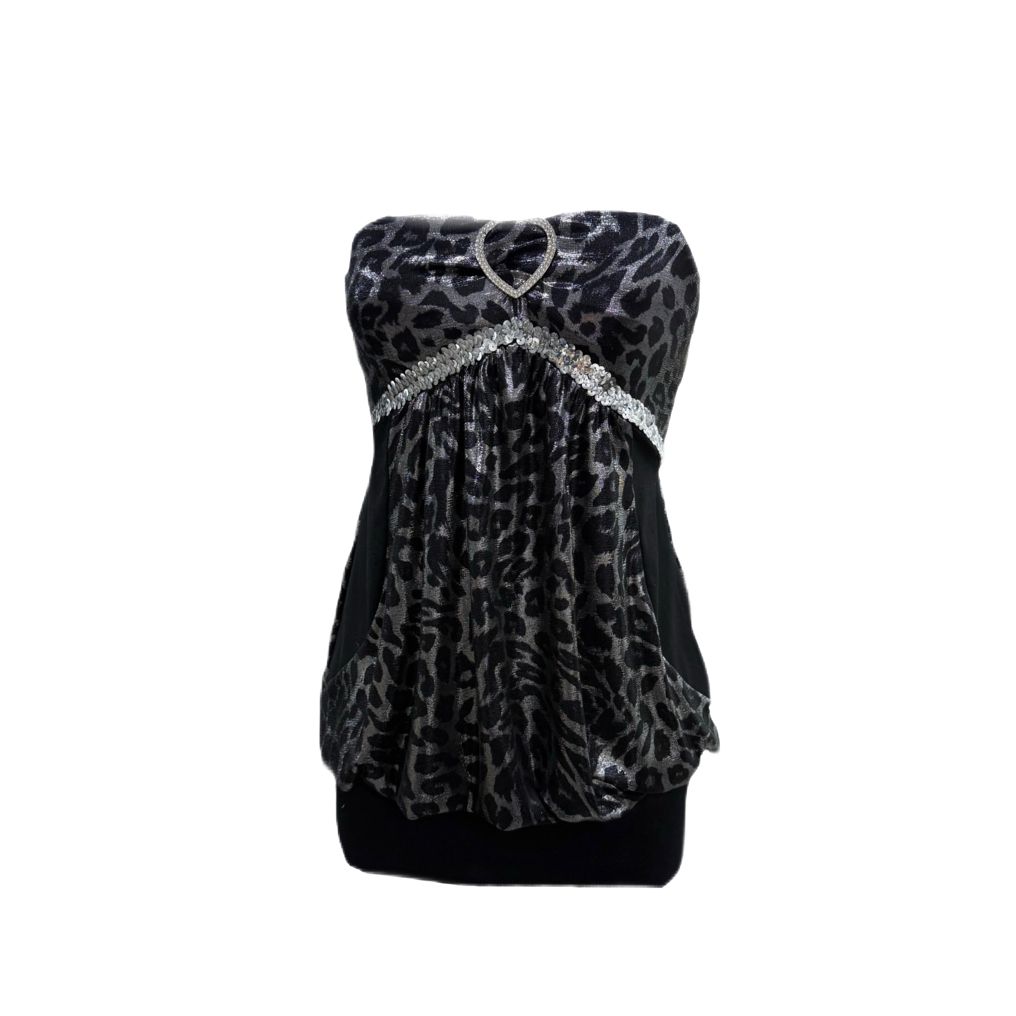 Silver Kitty Party Dress